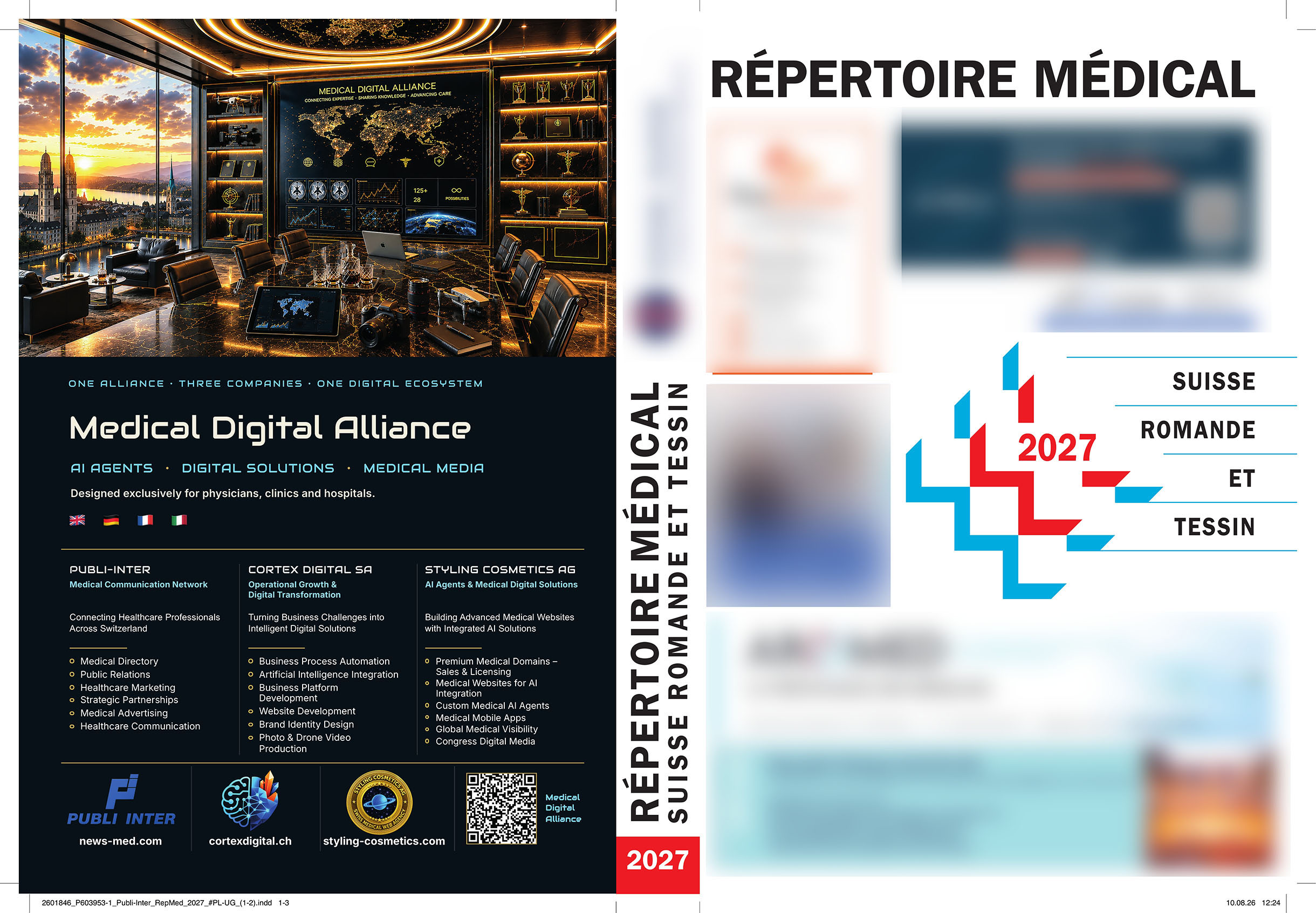 Publication Medical Digital Alliance dans le Répertoire Médical Suisse romande et Tessin 2027
