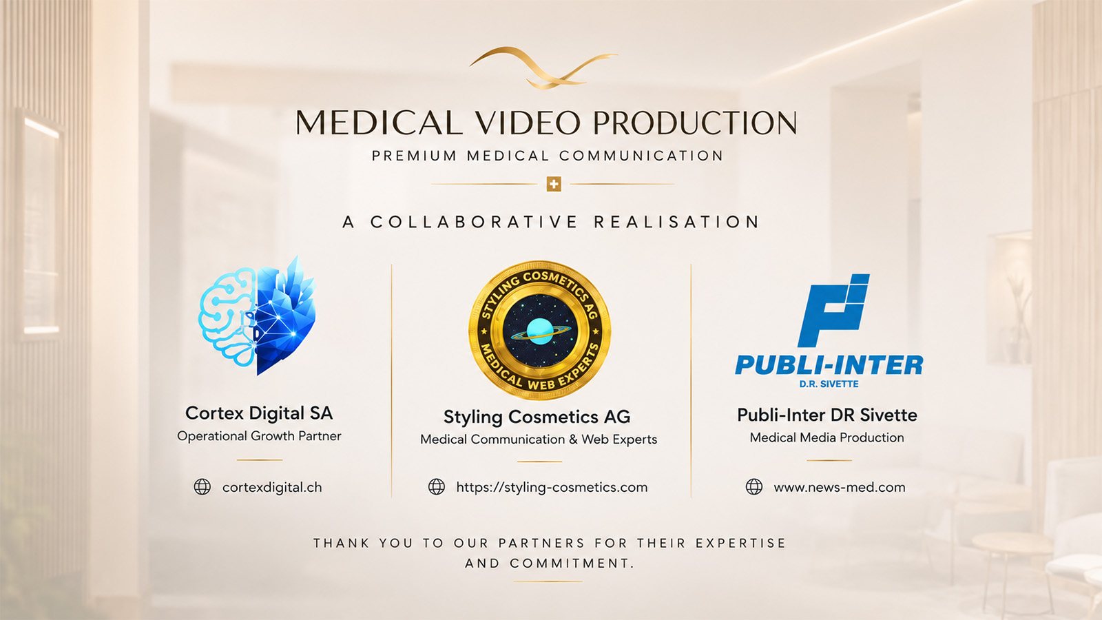 Collaborative medical video production partners